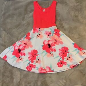 Justice Hot Pink Sleeveless Scoop Neck A-Line Sundress